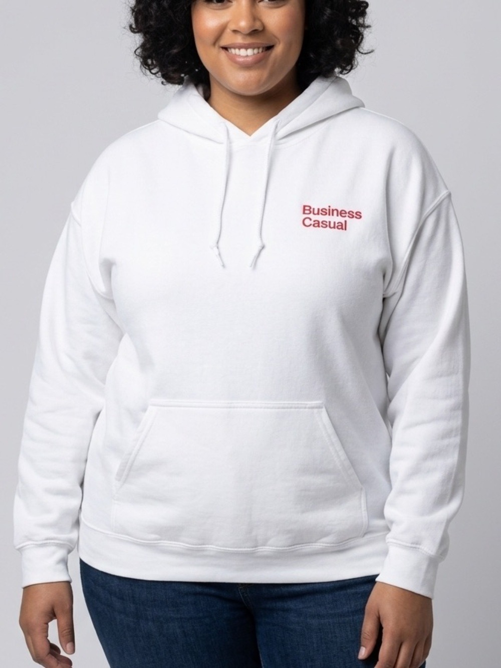 😍CLEARANCE -  GILDAN White Hoodie XL